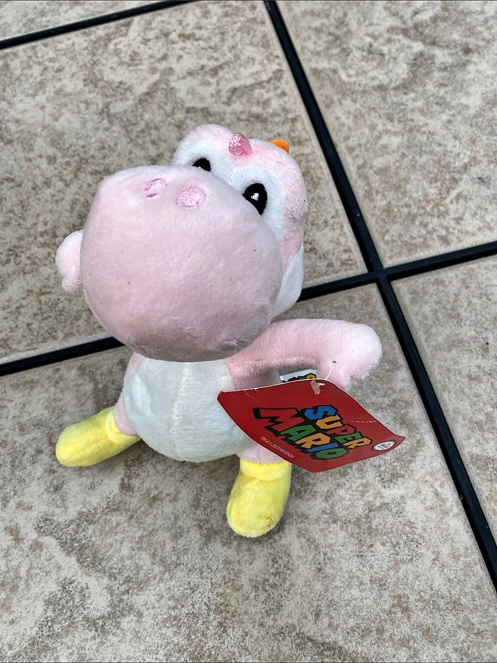 Nintendo Official Super Mario 8" Pink Yoshi Plush Doll Toy w/Tags